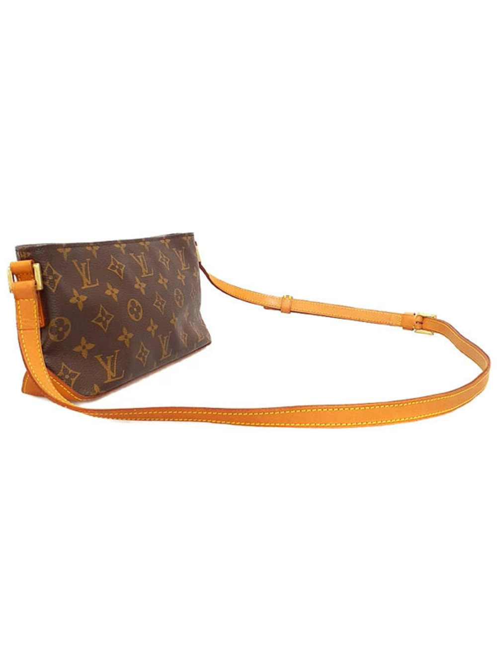 Louis Vuitton Monogram Trotteur Bag Shoulder Brown